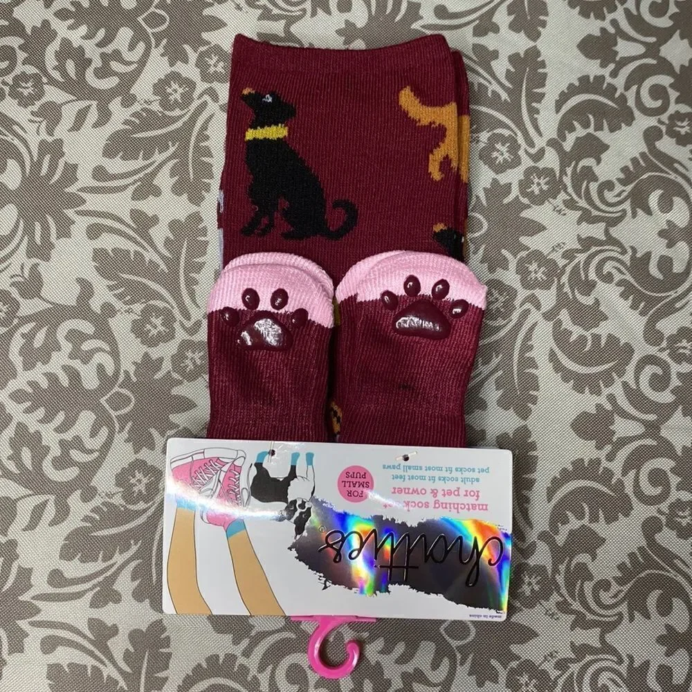 Chatties ‎ Matching Sock Set for Pet & Owner for small pups